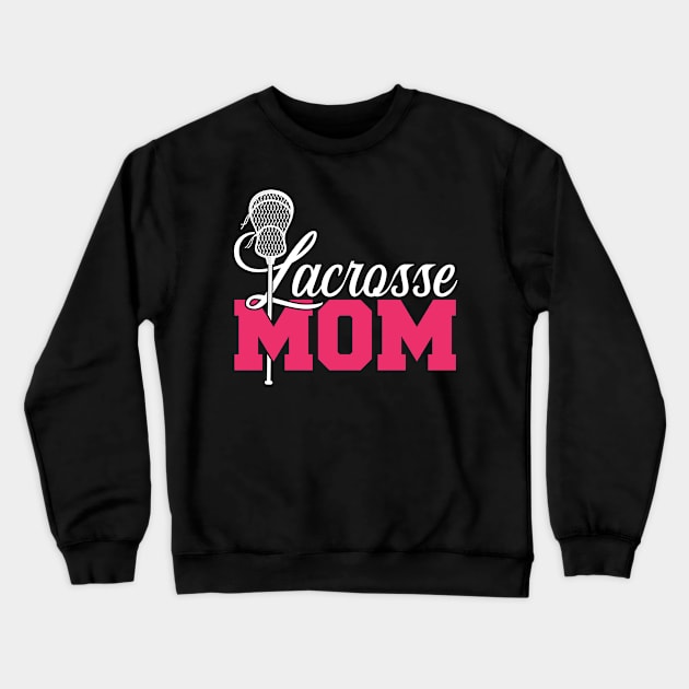 Cute Lacrosse Mom Crewneck Sweatshirt by White Martian